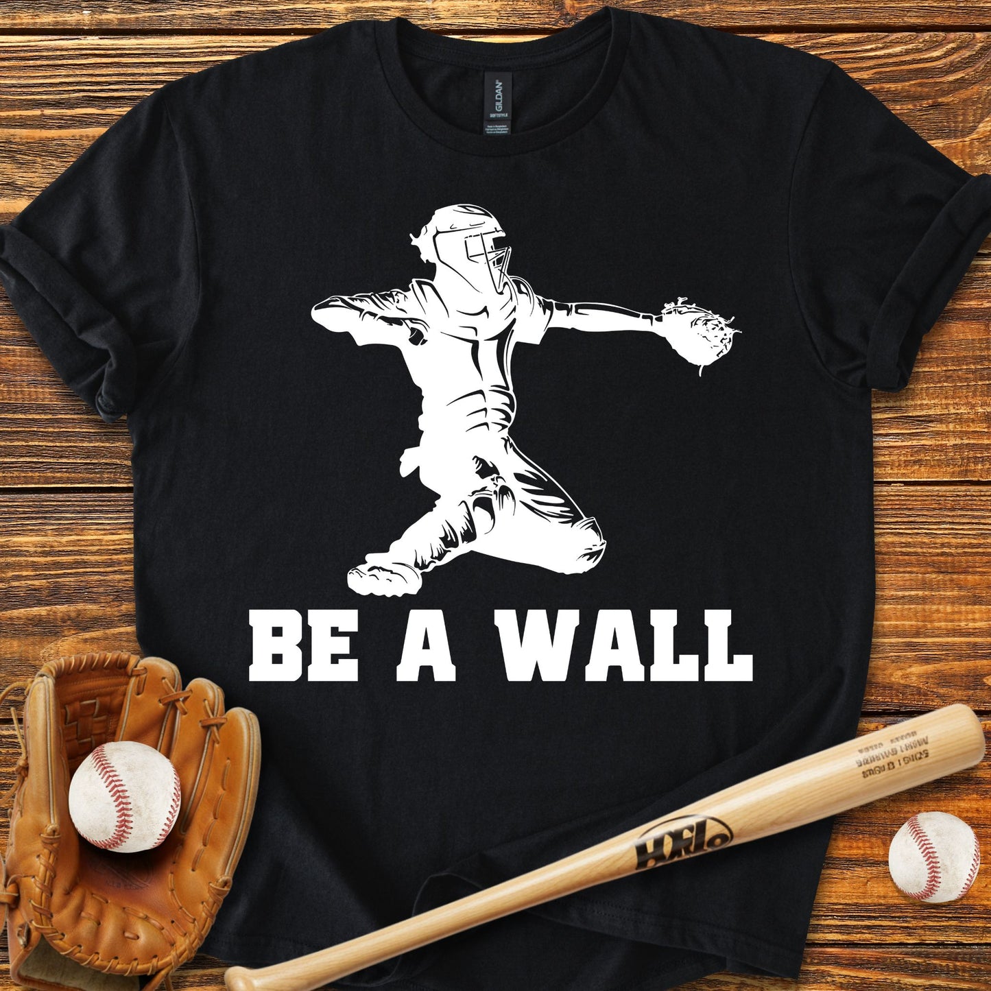 Be A Wall Pitcher Adult T-Shirt