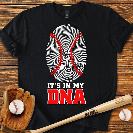 It's In My DNA Baseball Adult T-Shirt
