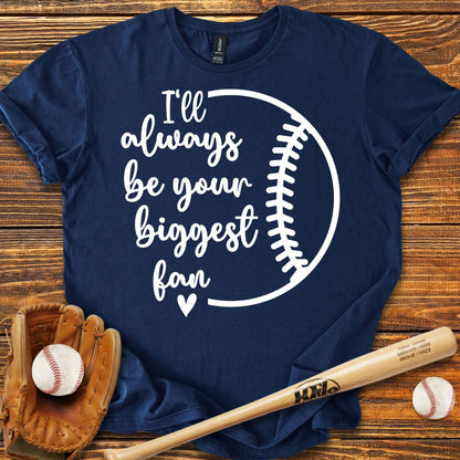 Biggest Fan Baseball Adult T-Shirt