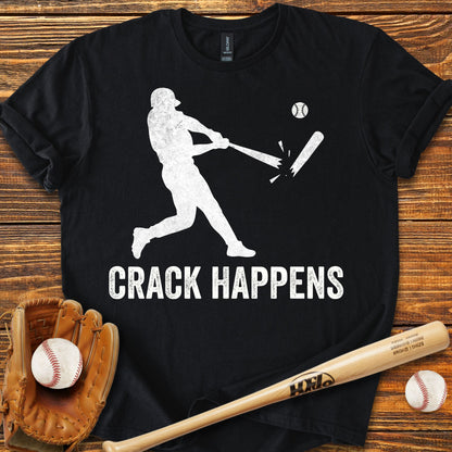 Crack Happens Adult T-shirt