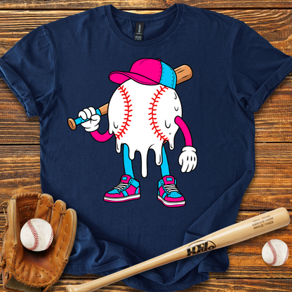 Baseball Drip Adult T-Shirt