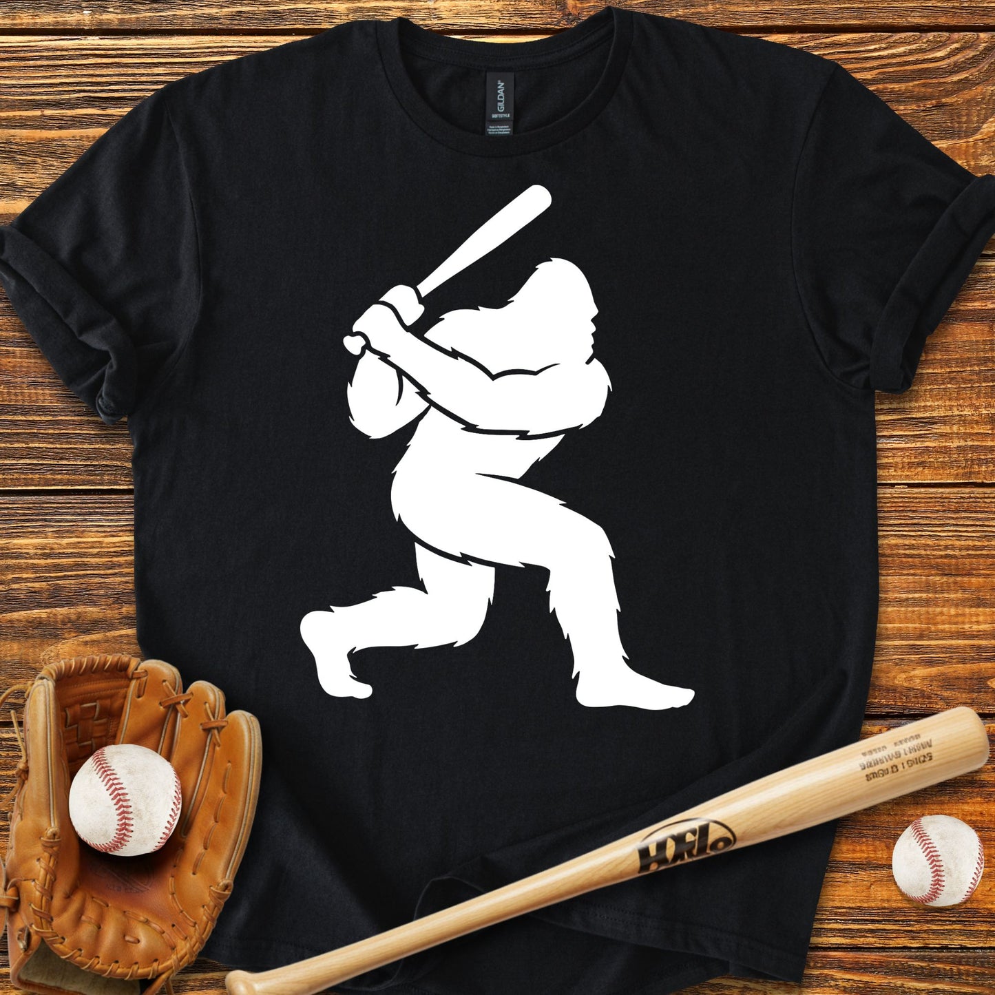 Bigfoot Baseball Adult T-shirt