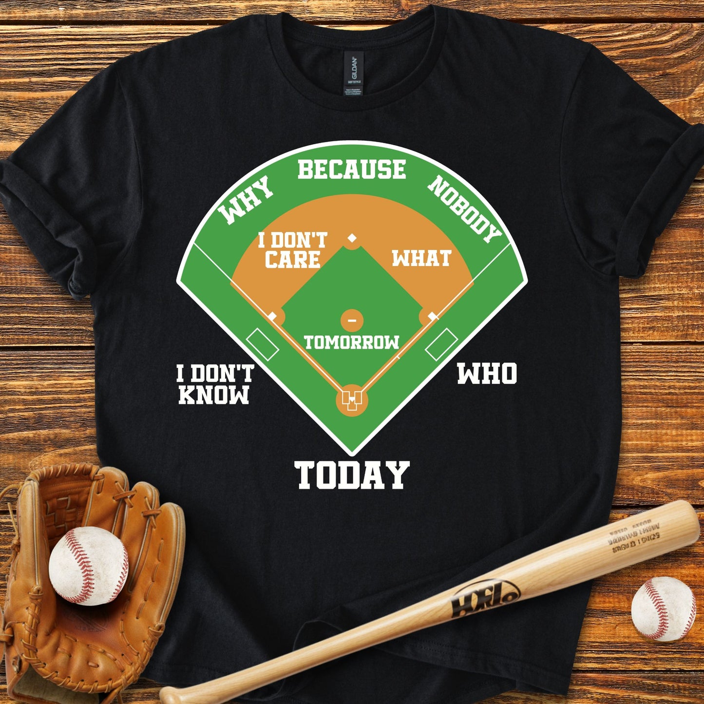 Who's on First Adult T-shirt