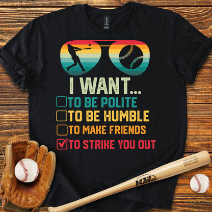 Strike You Out Adult T-Shirt