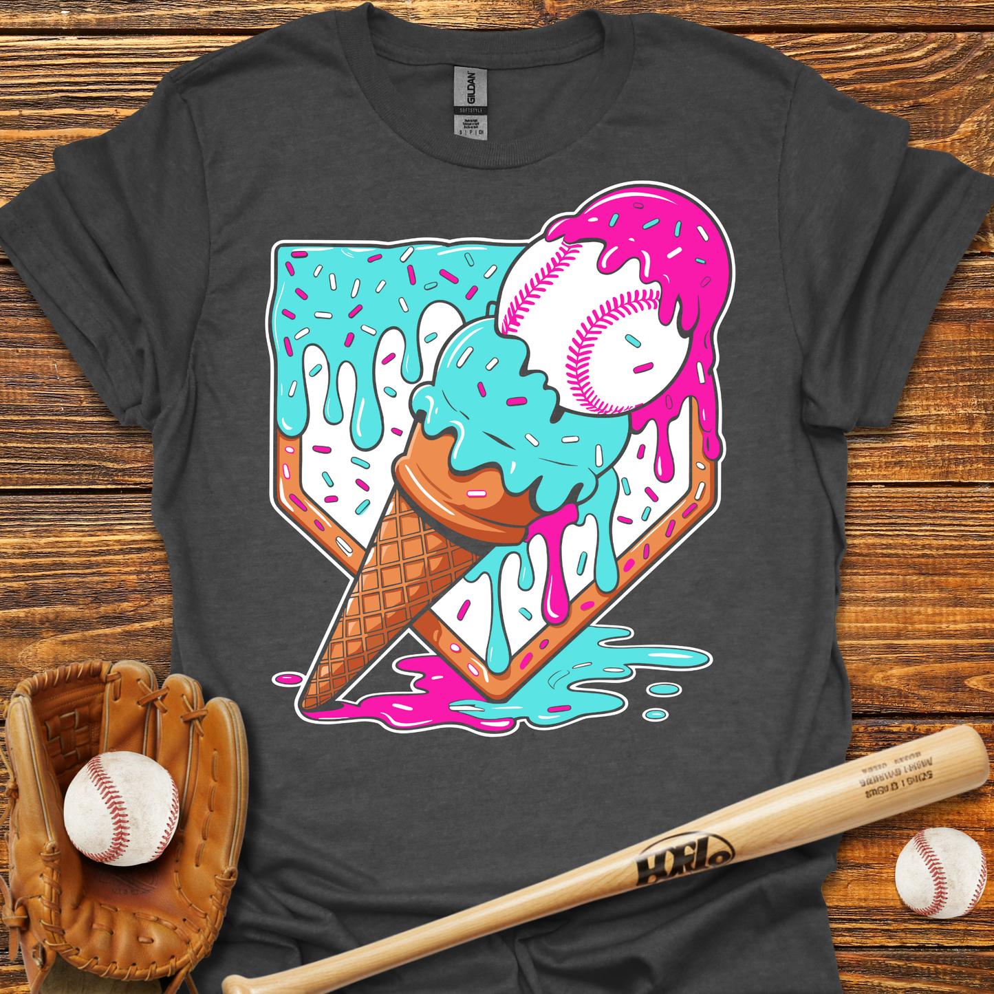 Ice Cream Drip Adult T-Shirt