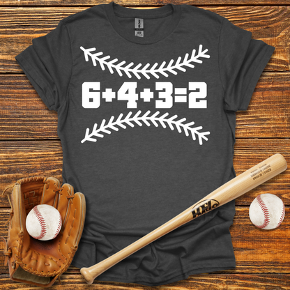 6 4 3 2 Double Play Adult T-Shirt