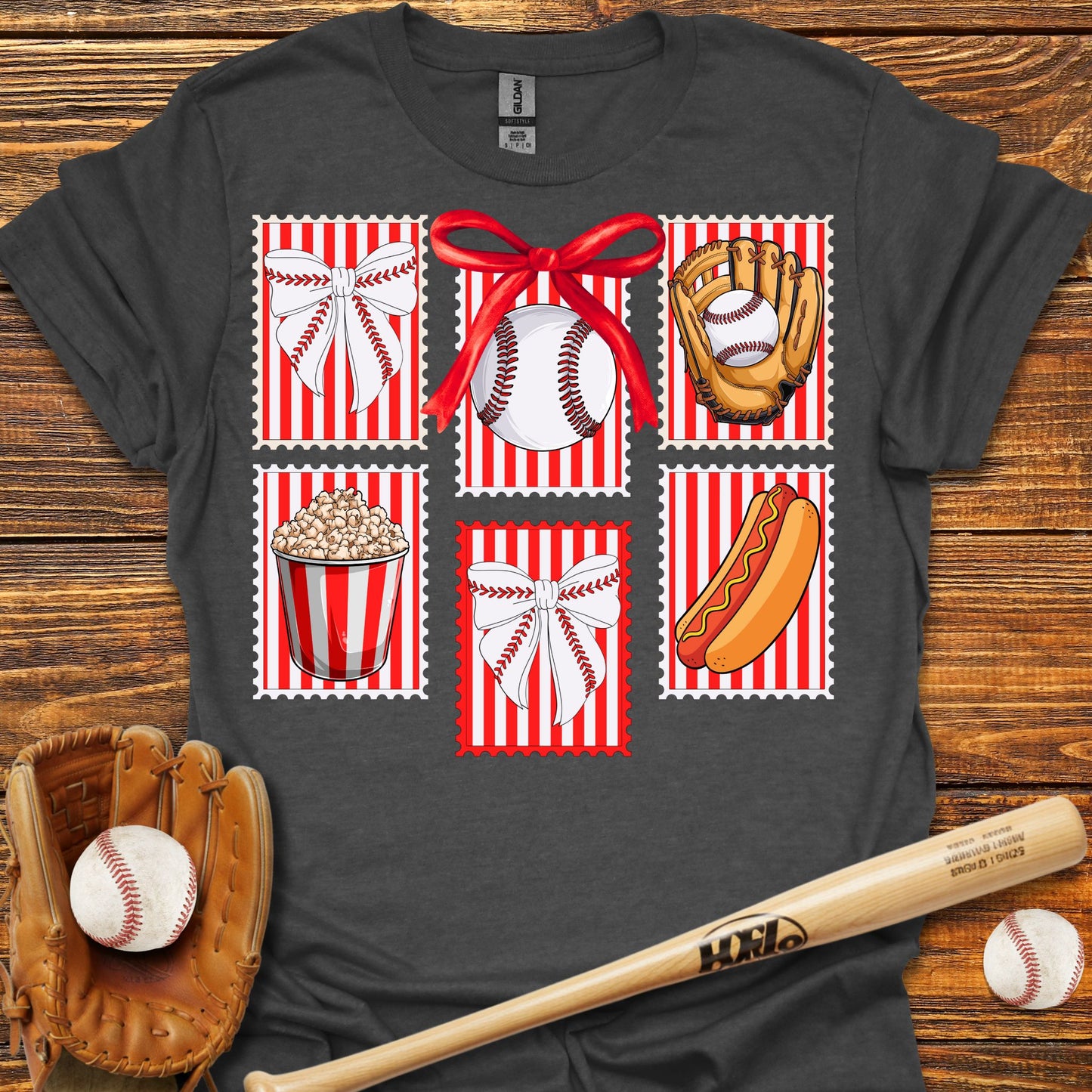 Baseball Stamps Adult T-Shirt