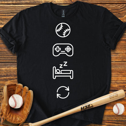 Baseball Gaming Adult T-Shirt