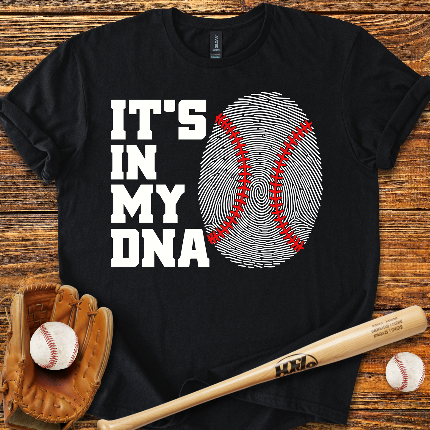 It's In My DNA Baseball Adult T-Shirt