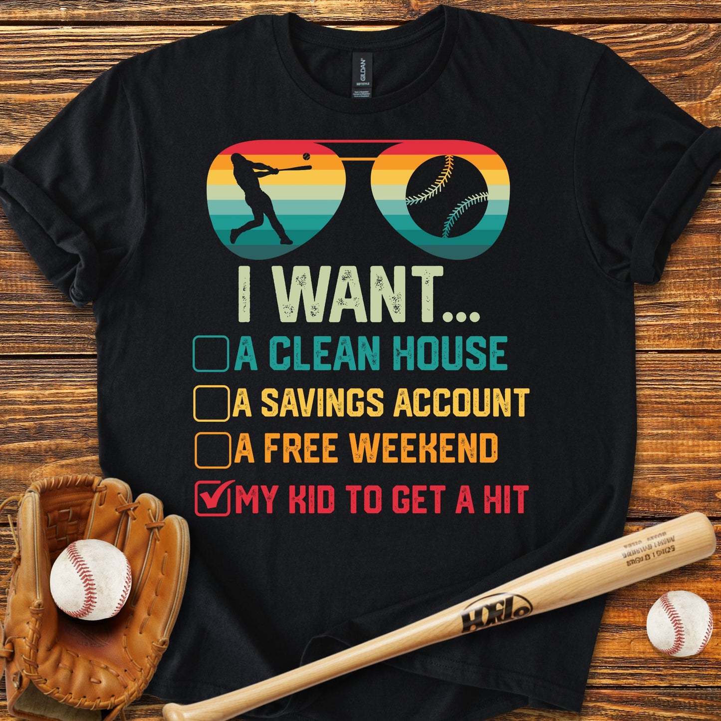 Funny Baseball Parent Adult T-Shirt