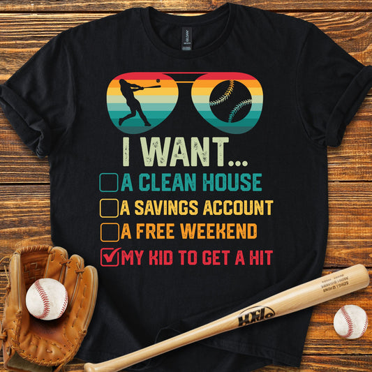 Funny Baseball Parent Adult T-Shirt