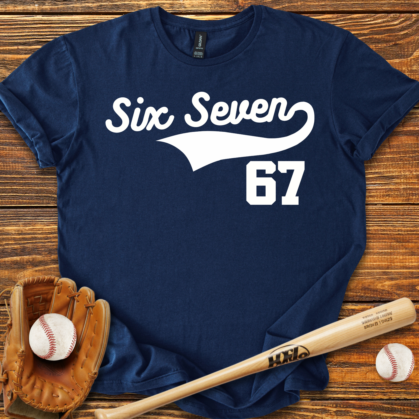 67 Baseball Style Adult T-Shirt