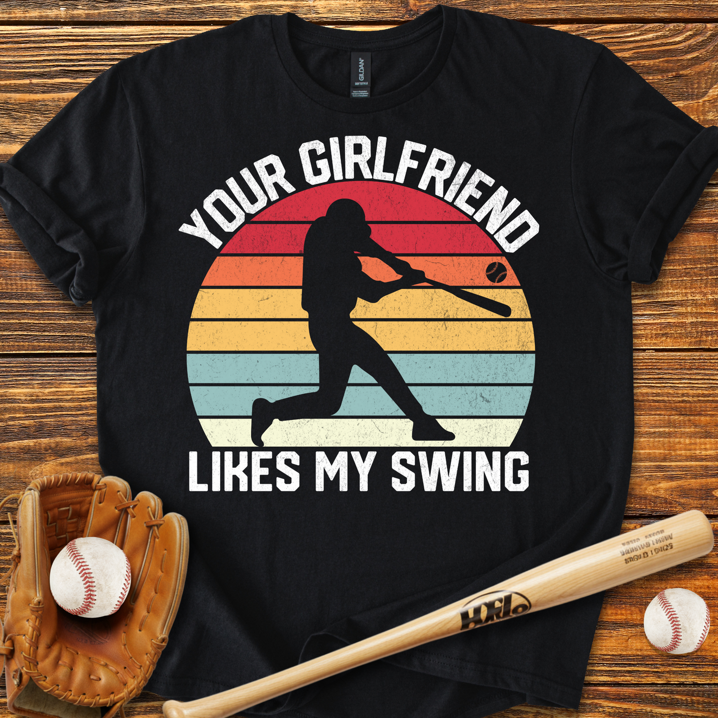 Your Girlfriend Likes My Swing Adult T-Shirt