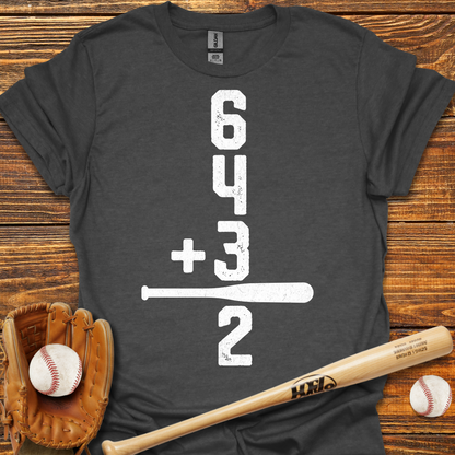 6 4 3 2 Double Play Adult T-Shirt