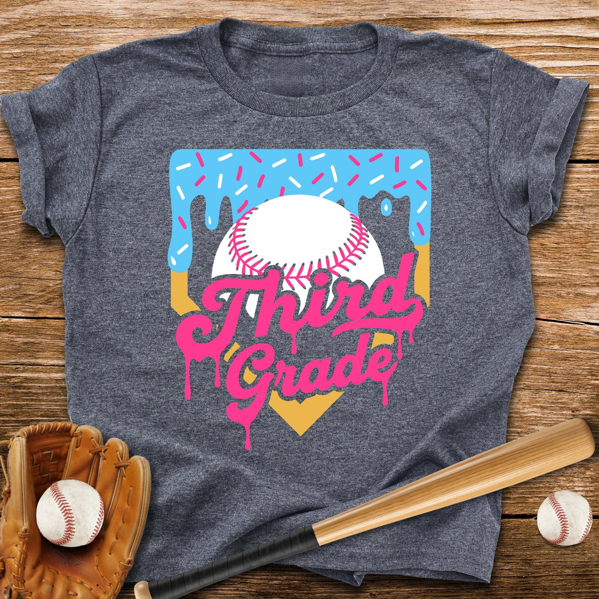 3rd Grade Back to School Drip Youth Tee - HomeRun PrintsKids clothes