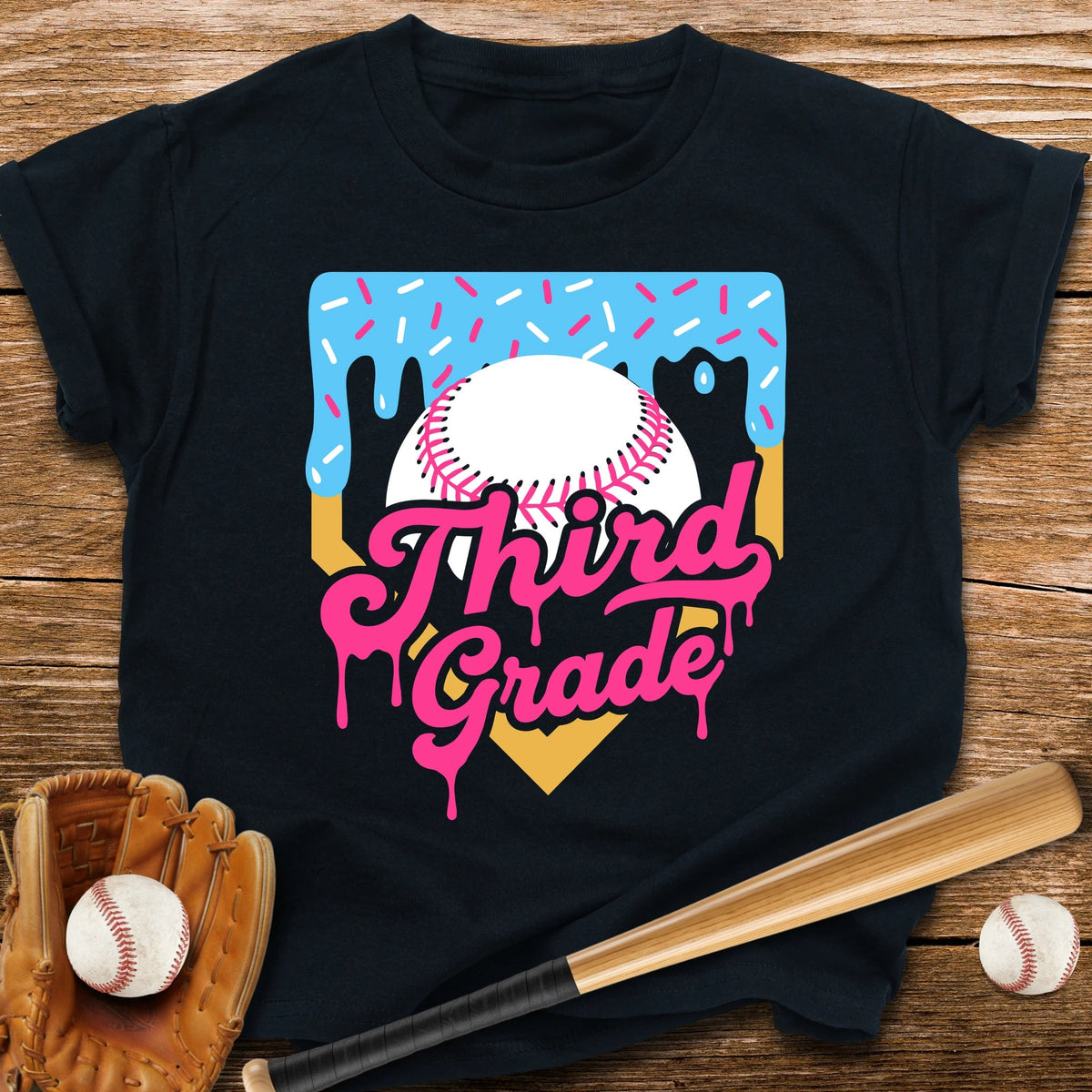 3rd Grade Back to School Drip Youth Tee - HomeRun PrintsKids clothes