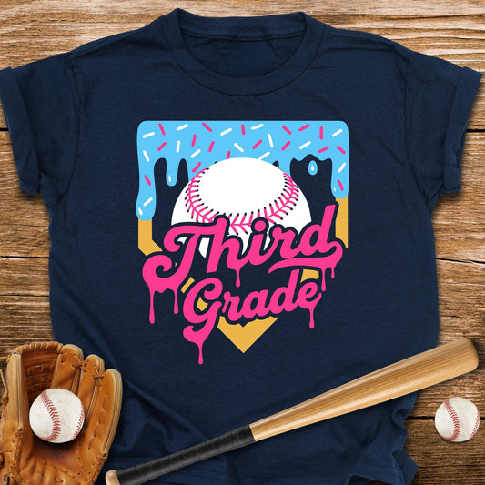 3rd Grade Back to School Drip Youth Tee - HomeRun PrintsKids clothes