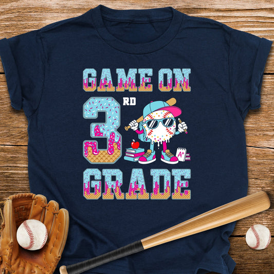 3rd Grade Back to School Drip Youth Tee - HomeRun PrintsKids clothes