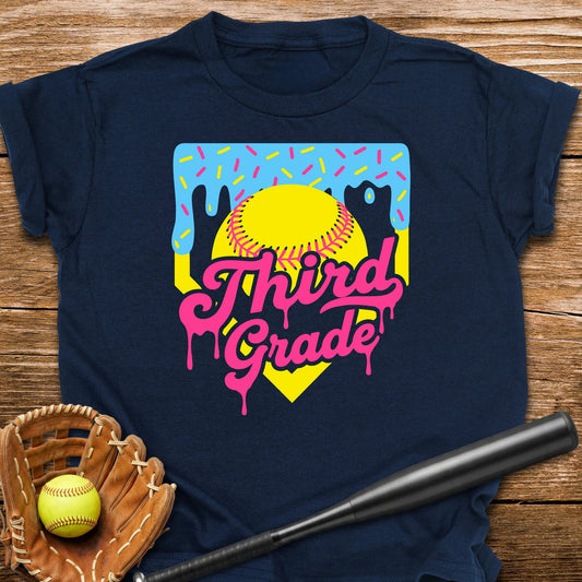 3rd Grade Back to School Softball Youth Tee - HomeRun PrintsKids clothes