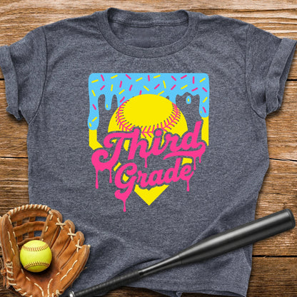 3rd Grade Back to School Softball Youth Tee - HomeRun PrintsKids clothes