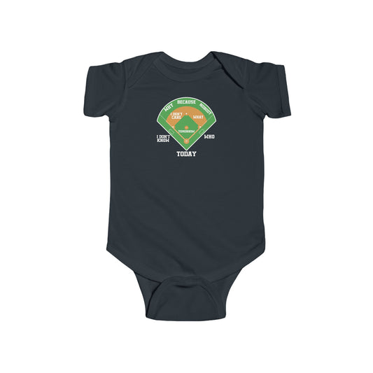 Who's on First Infant Bodysuit