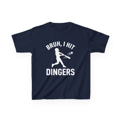 Bruh I Hit Dingers Kids T-shirt