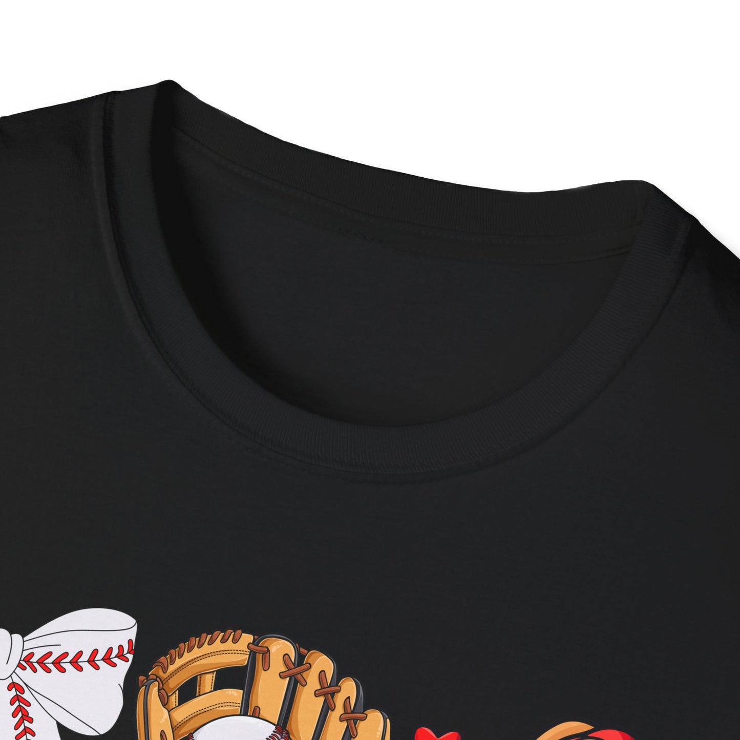 Baseball & Movie Night Unisex Softstyle T-Shirt, Sports Fan Tee, Gift for Dad, Summer Outing Shirt, Movie Lovers Apparel