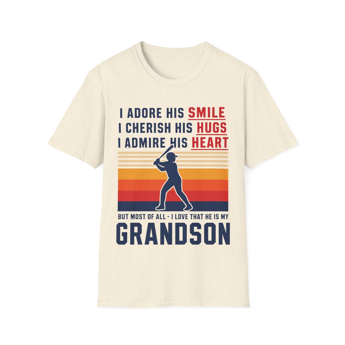 Grandma's Baseball Heart T-Shirt