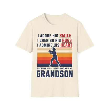 Grandma's Baseball Heart T-Shirt