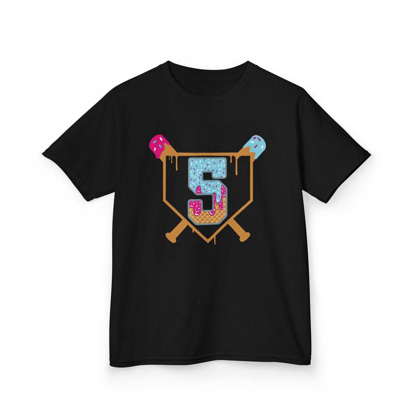 Baseball 5th Birthday Kids T-shirt