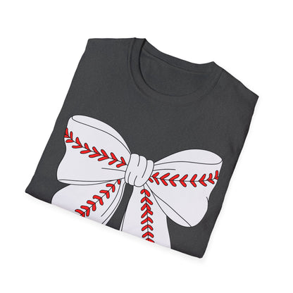 Charming Bow Graphic T-Shirt for All Occasions, Gift for Her, Casual Wear, Holiday Apparel, Trendy Fashion Statement