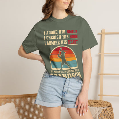 Grandma's Baseball Heart T-Shirt