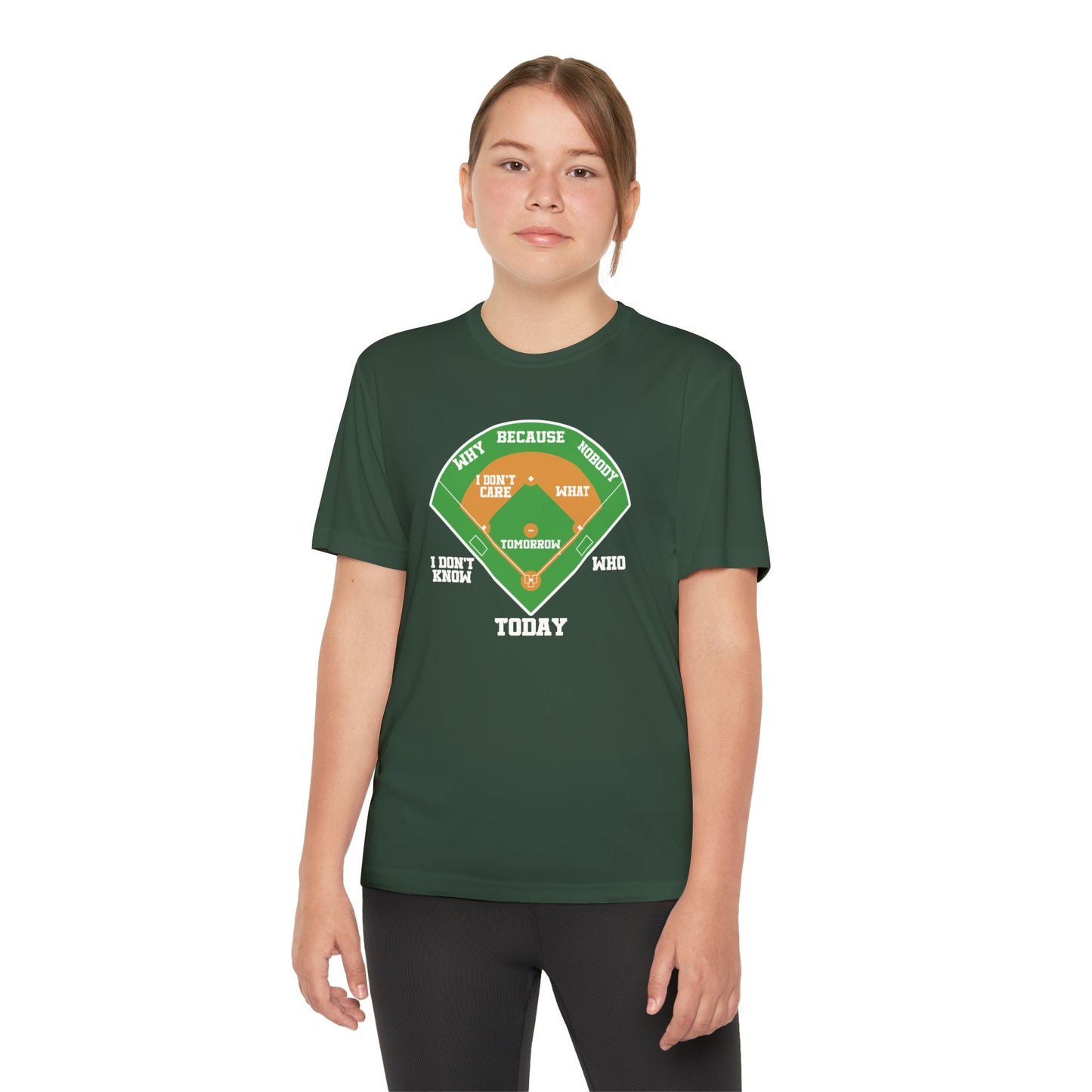 Who's on First Youth Athletic Tee
