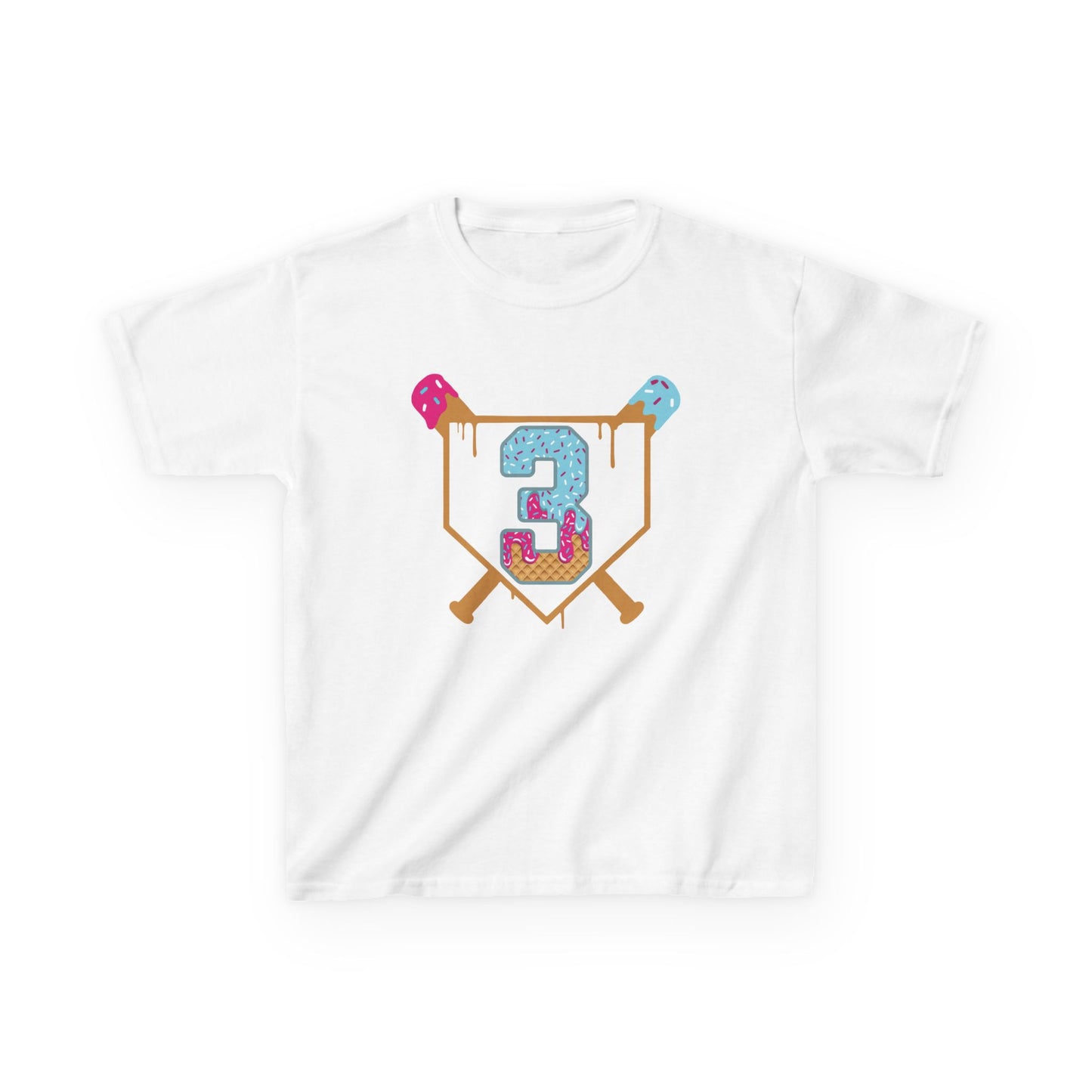 Baseball 3rd Birthday Kids T-shirt