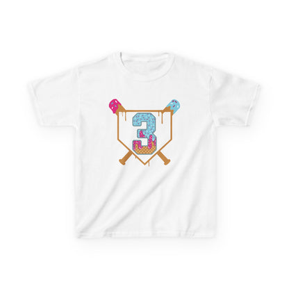 Baseball 3rd Birthday Kids T-shirt