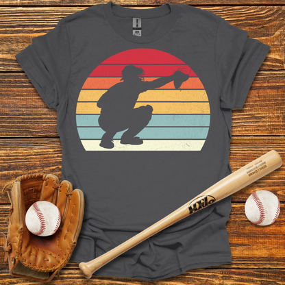 Vintage Catcher Adult T-Shirt