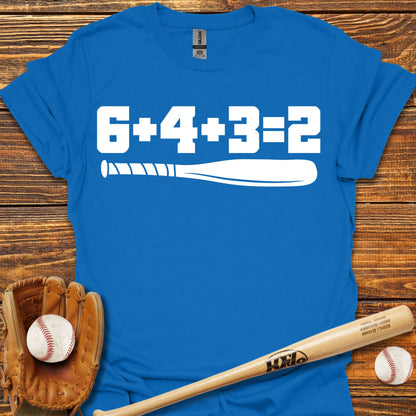 6 4 3 2 Double Play Adult T-Shirt