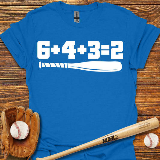 6 4 3 2 Double Play Adult T-Shirt