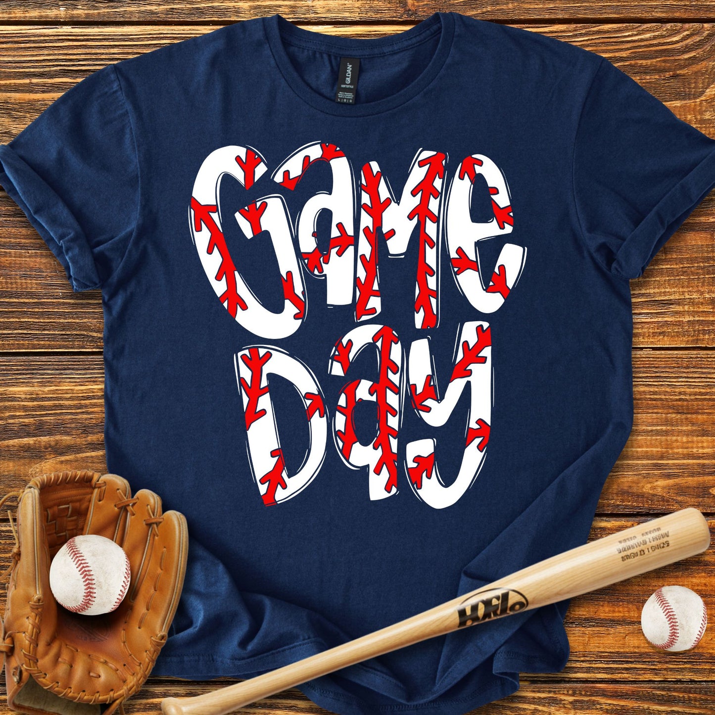 Game Day Baseball Adult T-Shirt
