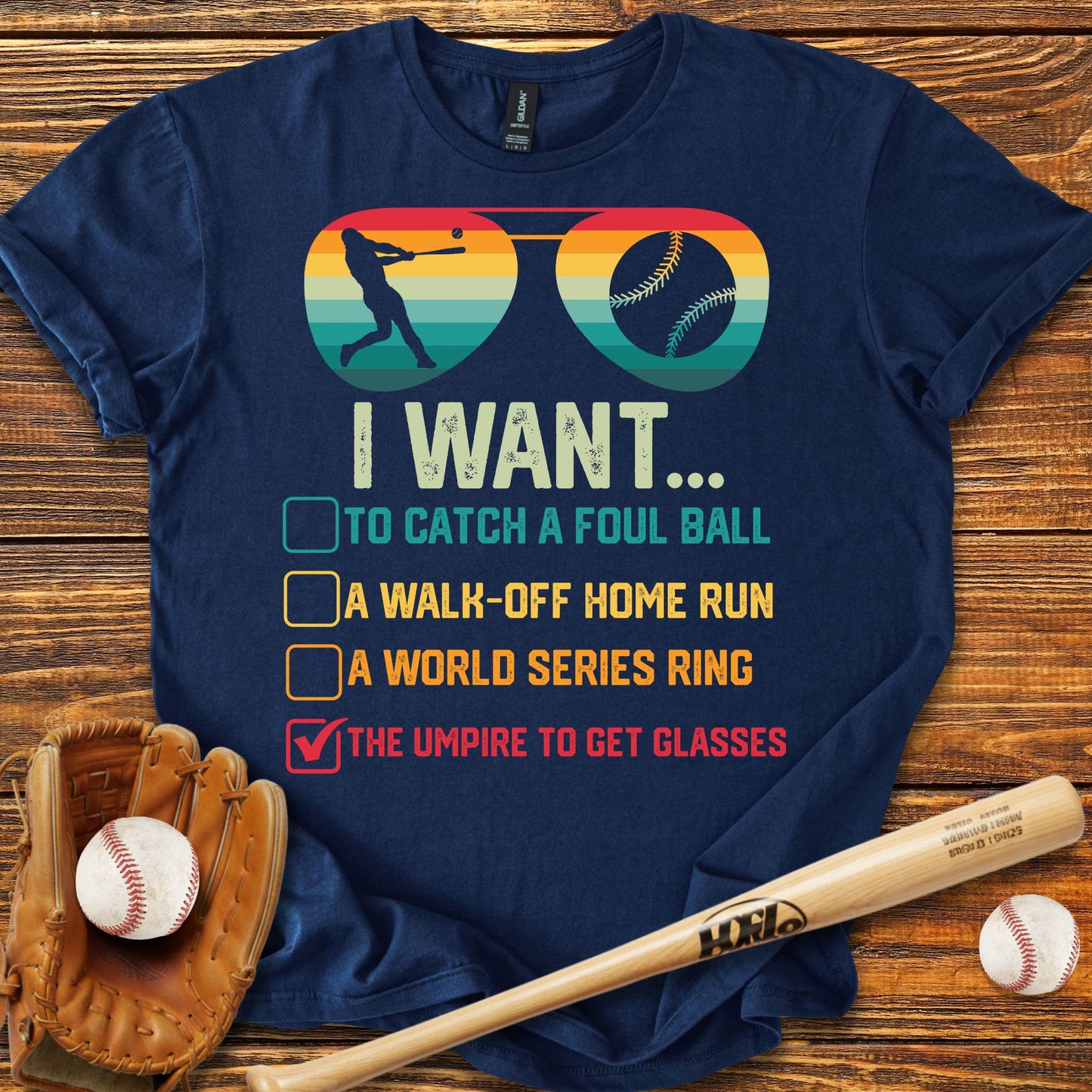 Umpire Get Glasses Adult T-Shirt