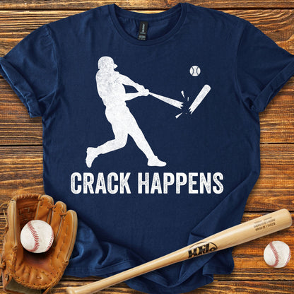 Crack Happens Adult T-shirt