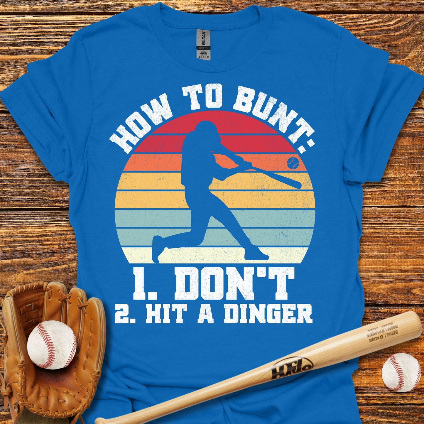 How To Bunt Hit A Dinger Adult T-Shirt