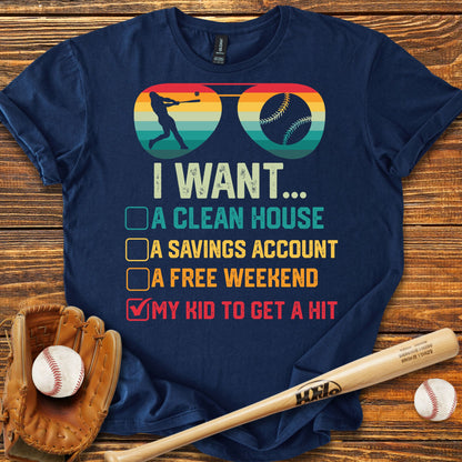 Funny Baseball Parent Adult T-Shirt