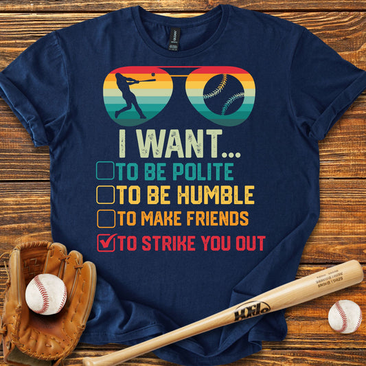 Strike You Out Adult T-Shirt