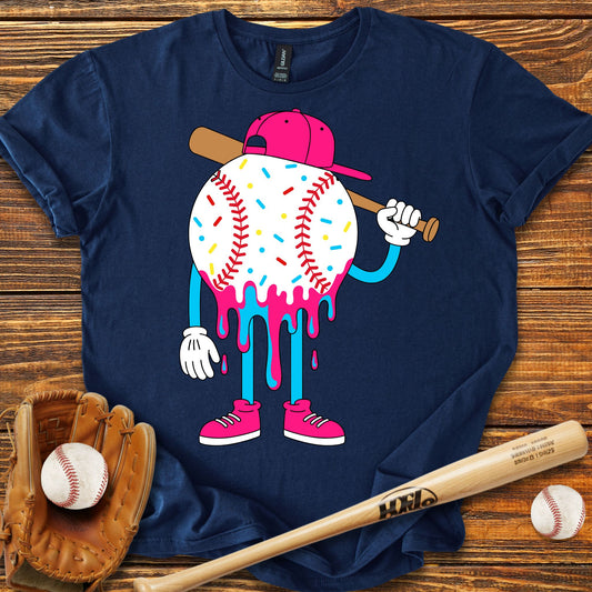 Baseball Drip Adult T-Shirt