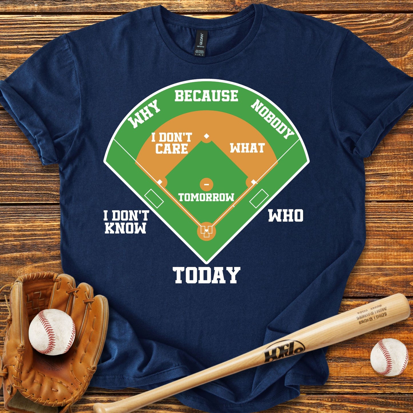 Who's on First Adult T-shirt