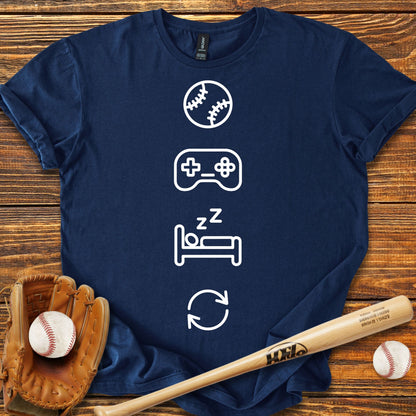 Baseball Gaming Adult T-Shirt