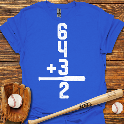 6 4 3 2 Double Play Adult T-Shirt