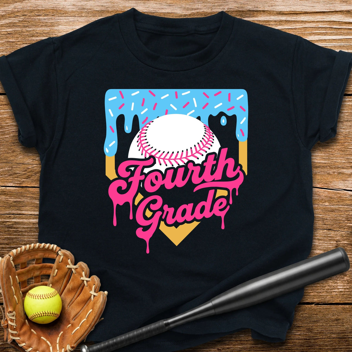 4th Grade Back to School Drip Youth Tee - HomeRun PrintsKids clothes