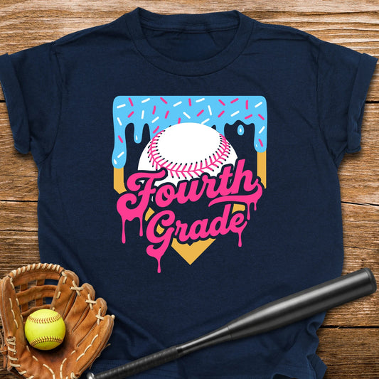 4th Grade Back to School Drip Youth Tee - HomeRun PrintsKids clothes